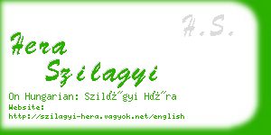 hera szilagyi business card
